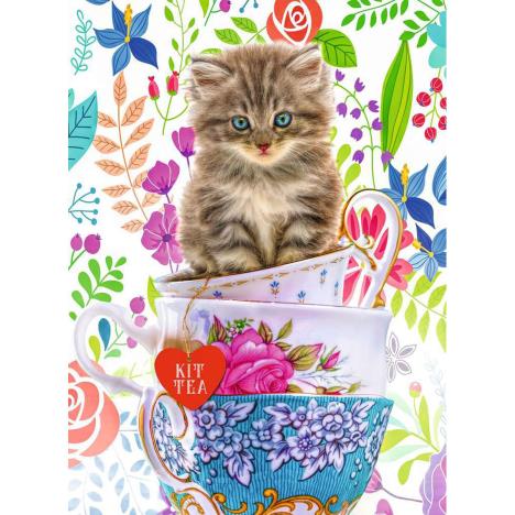 Teacup Kitty 500pc Jigsaw Puzzle Extra Image 1